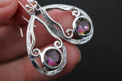 Mystic Topaz  Earrings | 925 Sterling Silver - Image 2