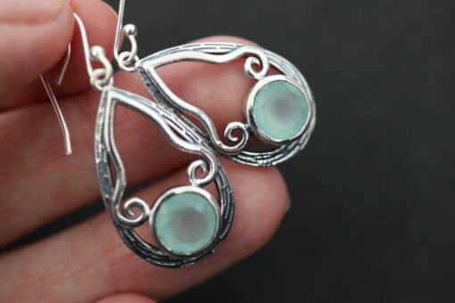 Aquamarine  Earrings | 925 Sterling Silver - Image 2