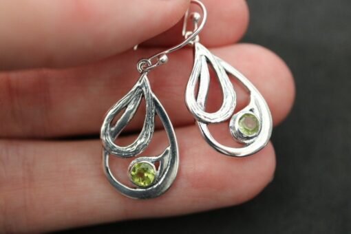Peridot  Earrings | 925 Sterling Silver - Image 7