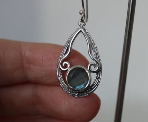 Labradorite  Earrings | 925 Sterling Silver - Image 6