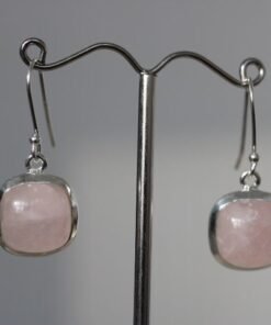 Rose Quartz  Earrings | 925 Sterling Silver