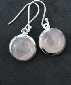 Rose Quartz  Earrings | 925 Sterling Silver