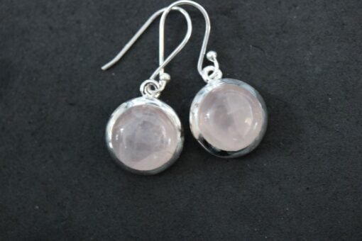 Rose Quartz  Earrings | 925 Sterling Silver