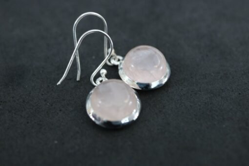 Rose Quartz  Earrings | 925 Sterling Silver - Image 6