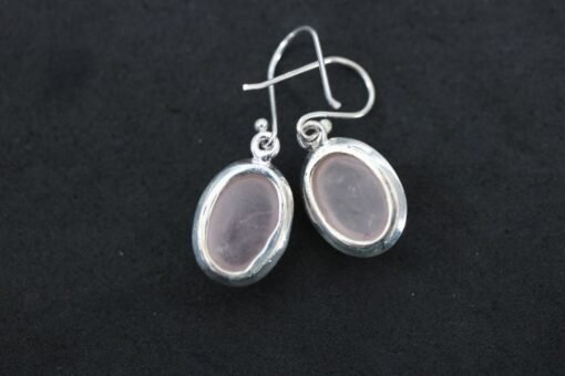 Rose Quartz  Earrings | 925 Sterling Silver - Image 6