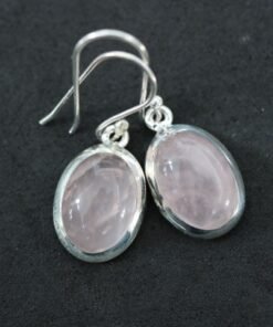 Rose Quartz  Earrings | 925 Sterling Silver