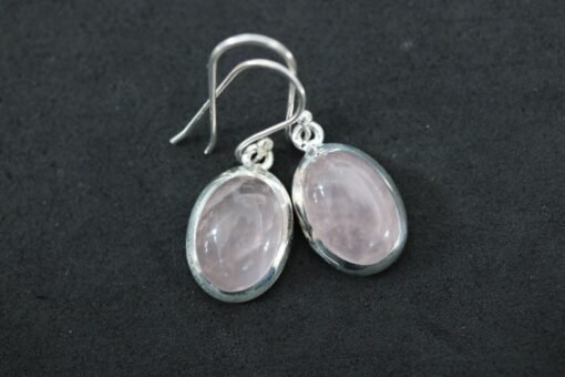 Rose Quartz  Earrings | 925 Sterling Silver