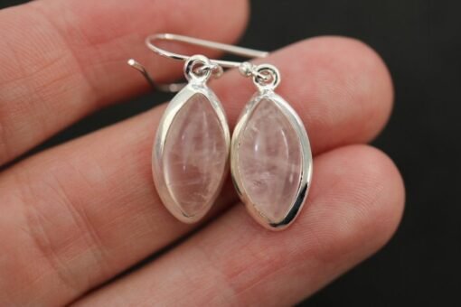Rose Quartz  Earrings | 925 Sterling Silver - Image 7