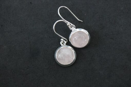 Rose Quartz  Earrings | 925 Sterling Silver - Image 6