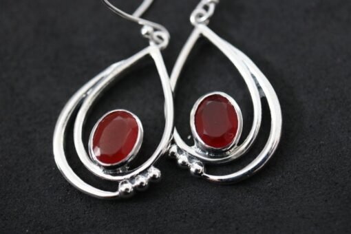 Carnelian Earrings | 925 Sterling Silver - Image 7