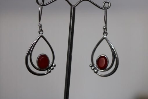 Carnelian Earrings | 925 Sterling Silver - Image 2