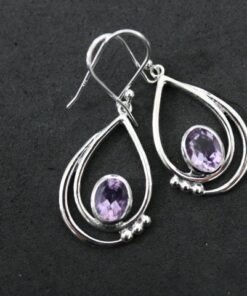 Amethyst Earrings | 925 Sterling Silver