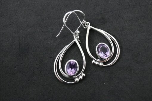 Amethyst Earrings | 925 Sterling Silver