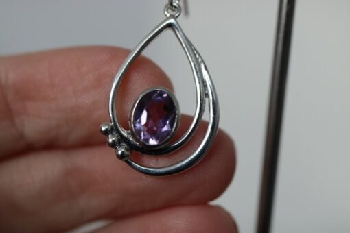 Amethyst Earrings | 925 Sterling Silver - Image 6