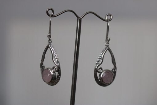 Rose Quartz  Earrings | 925 Sterling Silver - Image 7