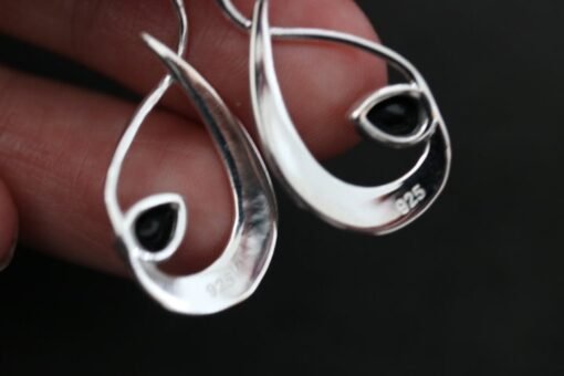 Black Onyx Earrings | 925 Sterling Silver - Image 6