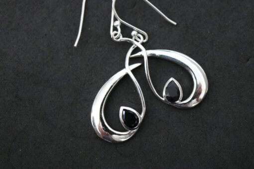 Black Onyx Earrings | 925 Sterling Silver