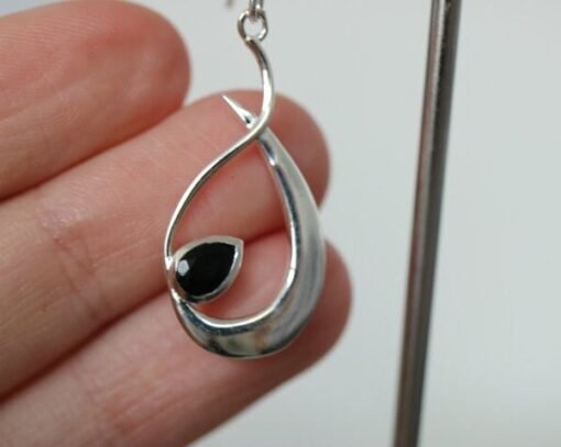 Black Onyx Earrings | 925 Sterling Silver - Image 4