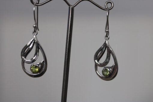 Peridot  Earrings | 925 Sterling Silver - Image 4