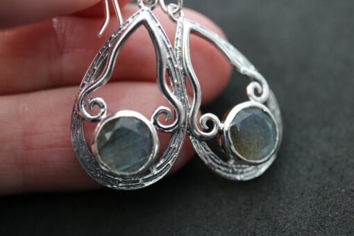 Labradorite  Earrings | 925 Sterling Silver - Image 7