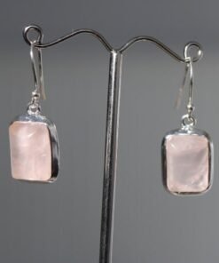 Rose Quartz  Earrings | 925 Sterling Silver