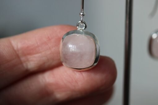 Rose Quartz  Earrings | 925 Sterling Silver - Image 7