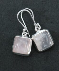 Rose Quartz  Earrings | 925 Sterling Silver