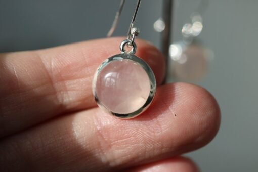 Rose Quartz  Earrings | 925 Sterling Silver - Image 7