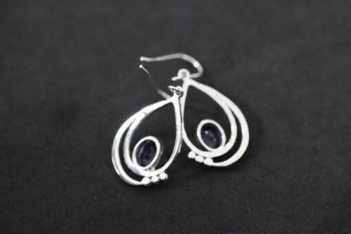 Amethyst Earrings | 925 Sterling Silver - Image 2
