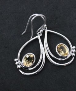 Yellow Topaz  Earrings | 925 Sterling Silver