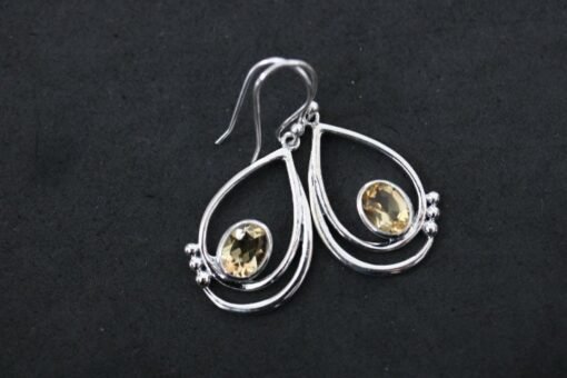 Yellow Topaz  Earrings | 925 Sterling Silver
