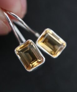 Citrine Earrings | 925 Sterling Silver
