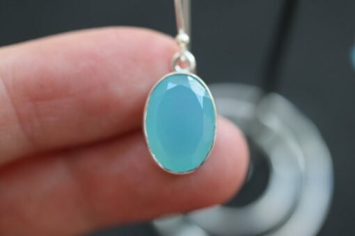 Blue Fluorite Earrings | 925 Sterling Silver - Image 2
