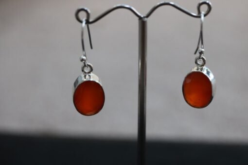 Carnelian Earrings | 925 Sterling Silver - Image 2