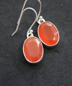 Carnelian Earrings | 925 Sterling Silver