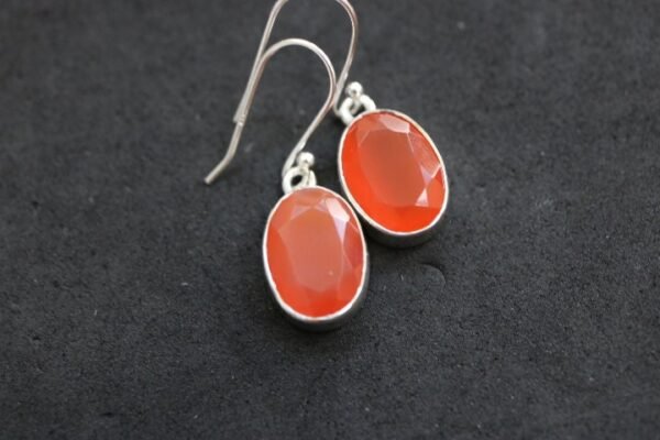 Carnelian Earrings | 925 Sterling Silver