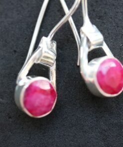 Ruby Earrings | 925 Sterling Silver