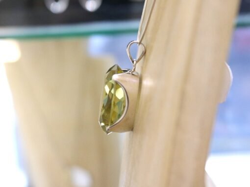 Lemon Quartz Pendant | 925 Sterling Silver - Image 5