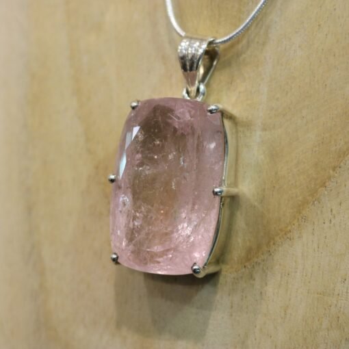 Morganite Pendant | 925 Sterling Silver - Image 5