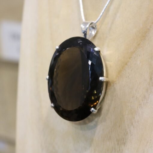 Smokey Quartz Pendant 925 Sterling Silver - Image 5