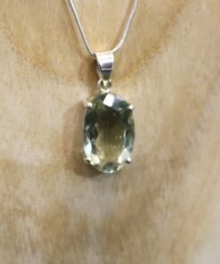 Prasiolite | Green Amethyst Pendant | 925 Sterling Silver