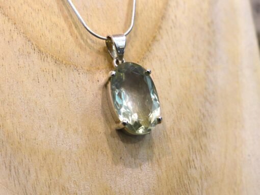 Prasiolite | Green Amethyst Pendant | 925 Sterling Silver - Image 2