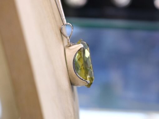 Lemon Quartz Pendant | 925 Sterling Silver - Image 4