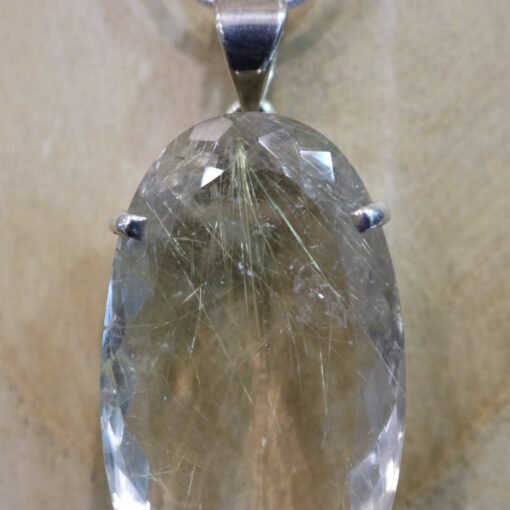 Rutile Quartz Pendant 925 Sterling Silver - Image 2