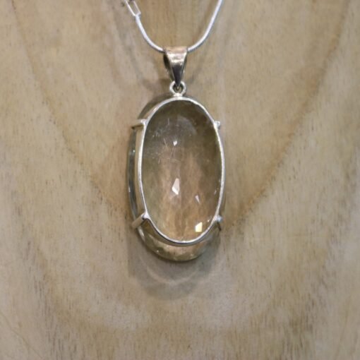 Rutile Quartz Pendant 925 Sterling Silver - Image 5