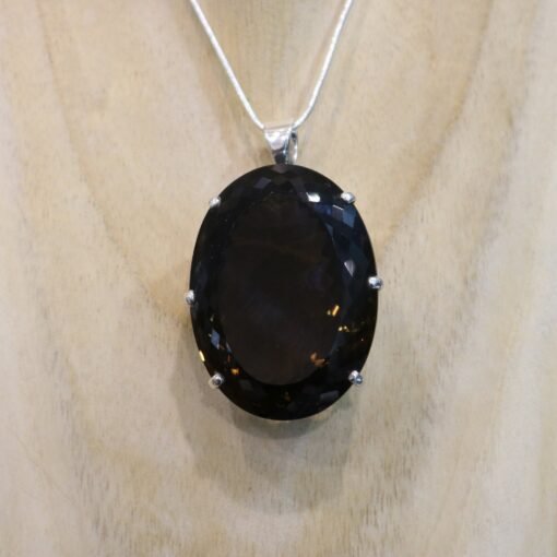 Smokey Quartz Pendant 925 Sterling Silver