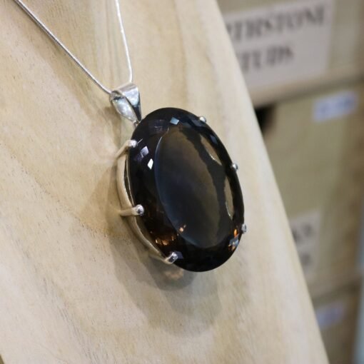 Smokey Quartz Pendant 925 Sterling Silver - Image 2