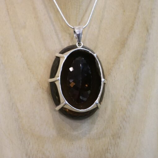 Smokey Quartz Pendant 925 Sterling Silver - Image 4