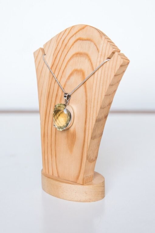 Lemon Quartz Pendant 925 Sterling Silver - Image 4