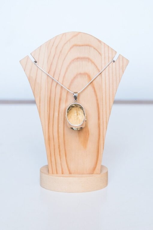 Lemon Quartz Pendant 925 Sterling Silver - Image 5
